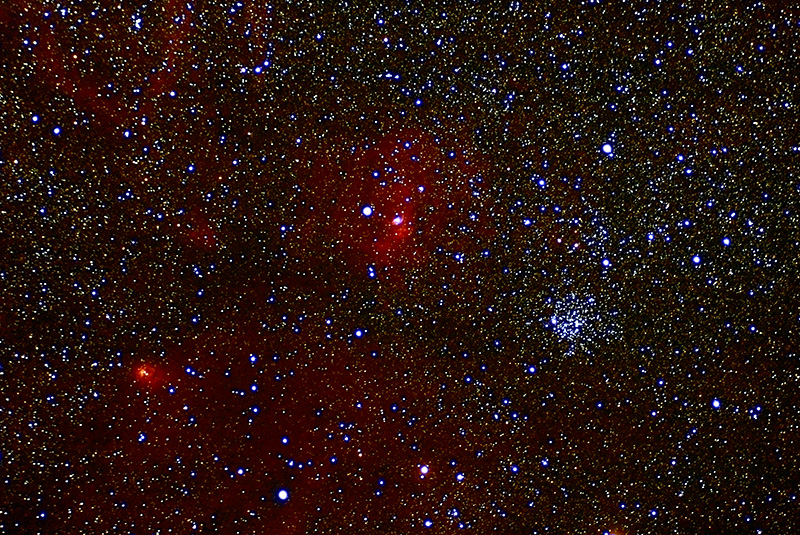 M52 and the Bubble Nebula